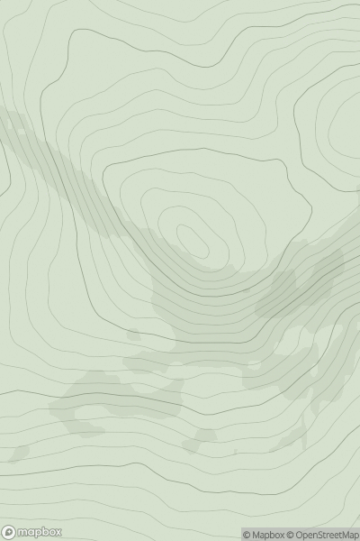 Thumbnail image for An Bhinn Bhan (Binbane) showing contour plot for surrounding peak