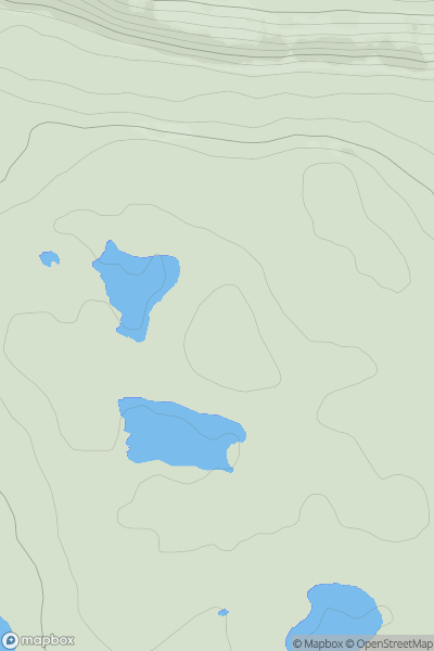 Thumbnail image for Naweeloge Top (Teebane) showing contour plot for surrounding peak