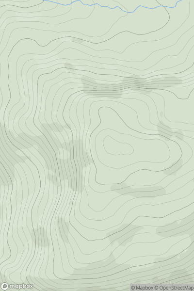 Thumbnail image for Coolcurtoga (Carrigaveema) showing contour plot for surrounding peak