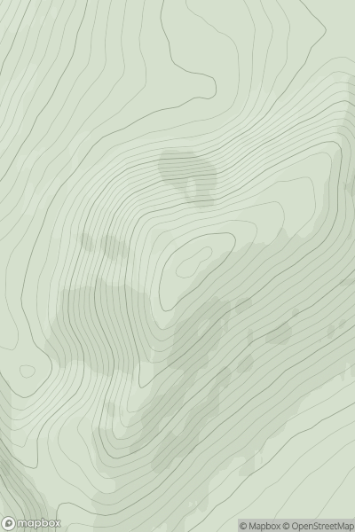 Thumbnail image for Mamore Hill (Cnoc an Mhaim Mhoir) showing contour plot for surrounding peak