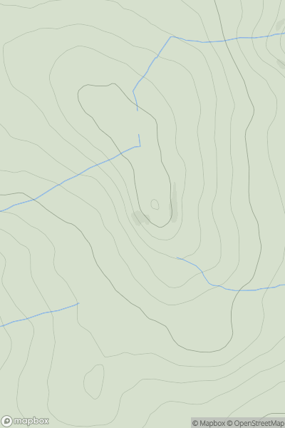 Thumbnail image for Croaghan (Cruachan) showing contour plot for surrounding peak