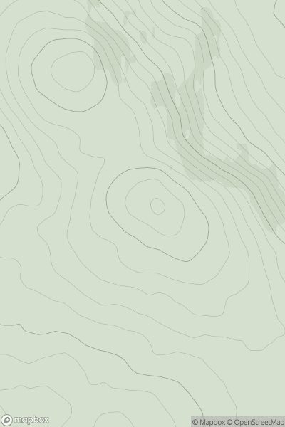 Thumbnail image for Bweengduff showing contour plot for surrounding peak