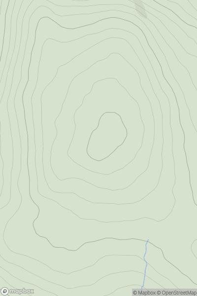 Thumbnail image for Corran (An Carn) showing contour plot for surrounding peak