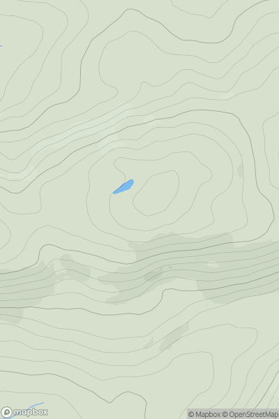 Thumbnail image for Croaghmeen (An Chruach Mhin) showing contour plot for surrounding peak