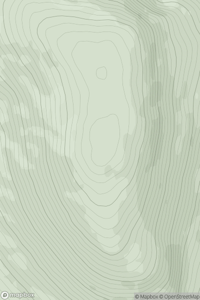 Thumbnail image for Tirkslieve (Glennamong Far SE Top) (Toircshliabh) showing contour plot for surrounding peak