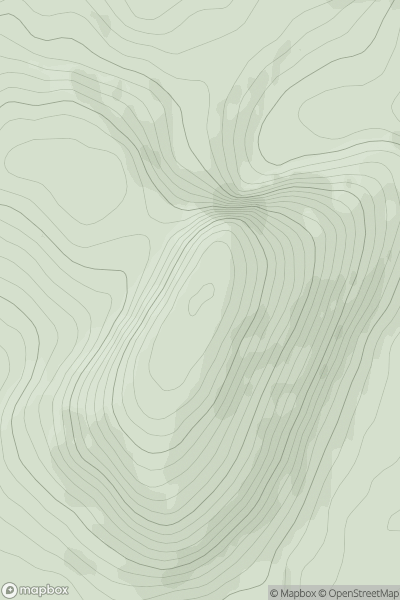 Thumbnail image for Burren showing contour plot for surrounding peak