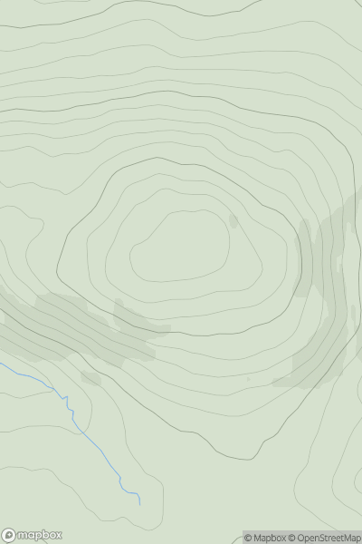 Thumbnail image for Leamacrossan Hill showing contour plot for surrounding peak