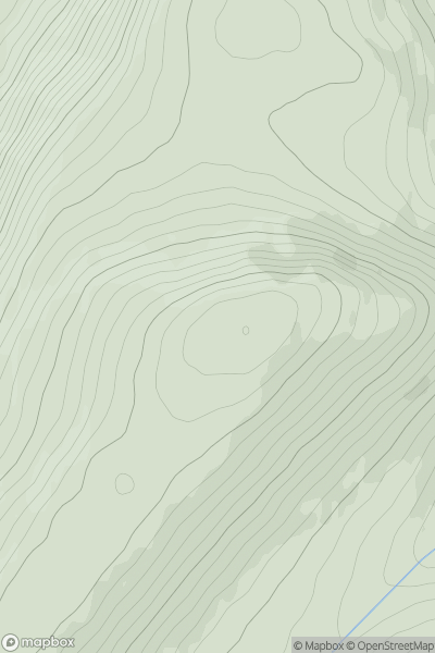 Thumbnail image for Cionn Bheatha (Kinnaveagh) showing contour plot for surrounding peak