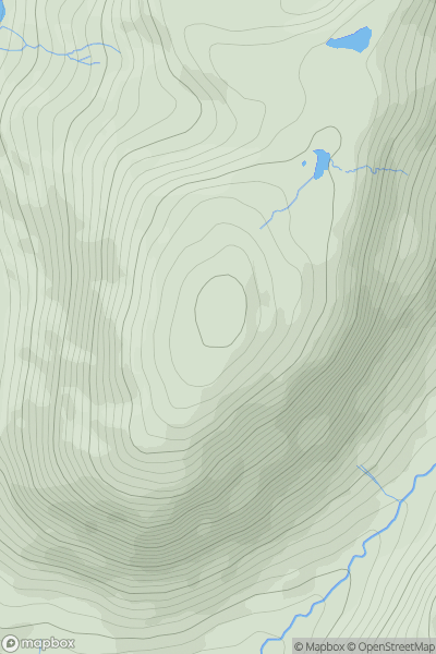 Thumbnail image for Manod Mawr showing contour plot for surrounding peak