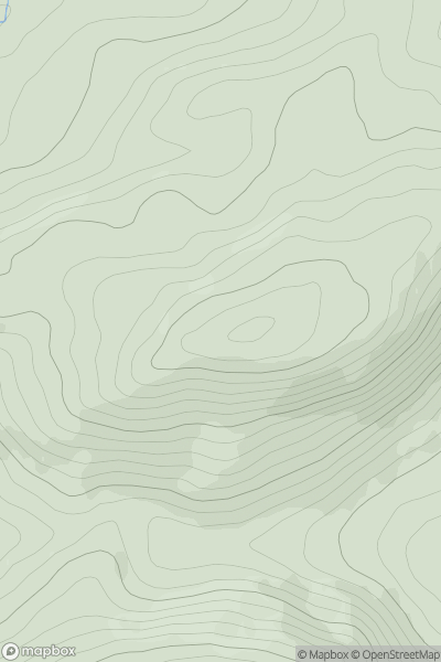 Thumbnail image for Cousane Hill showing contour plot for surrounding peak