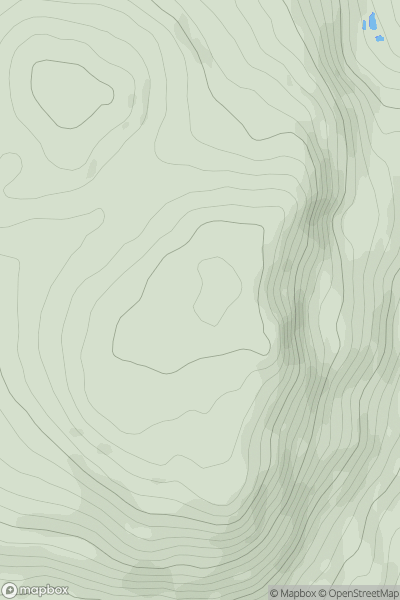 Thumbnail image for Cave Hill showing contour plot for surrounding peak