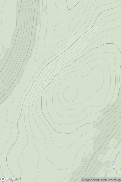 Thumbnail image for Crotlieve Mountain showing contour plot for surrounding peak