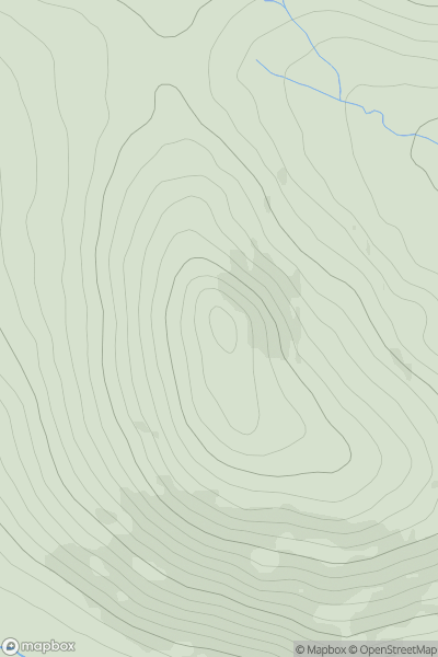 Thumbnail image for Knockree showing contour plot for surrounding peak
