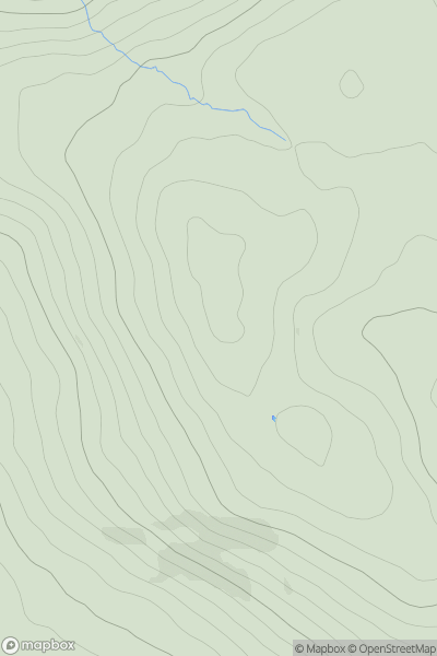 Thumbnail image for Carnedd Llechwedd-llyfn (Llechwedd-llyfn) showing contour plot for surrounding peak