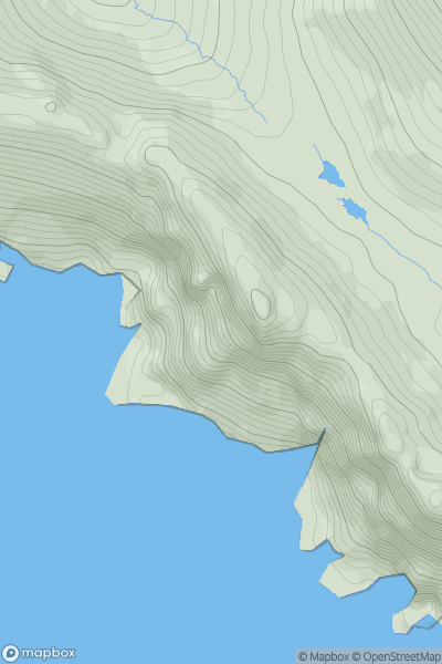 Thumbnail image for Benmore showing contour plot for surrounding peak