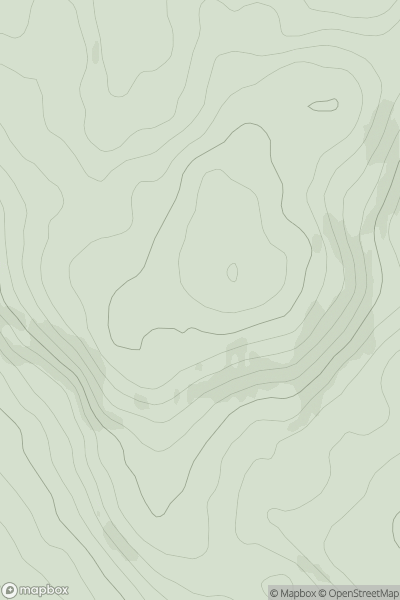 Thumbnail image for Slievenaboley showing contour plot for surrounding peak