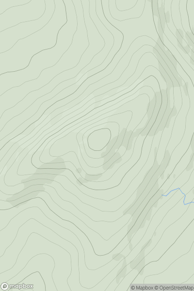 Thumbnail image for Knocknafreaghane showing contour plot for surrounding peak