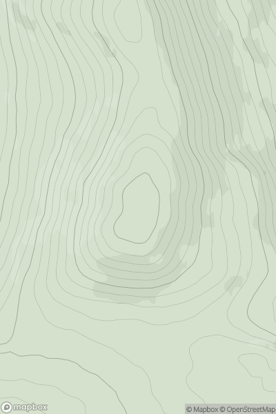 Thumbnail image for Tawnydoogan showing contour plot for surrounding peak