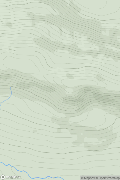 Thumbnail image for Knocknagur showing contour plot for surrounding peak