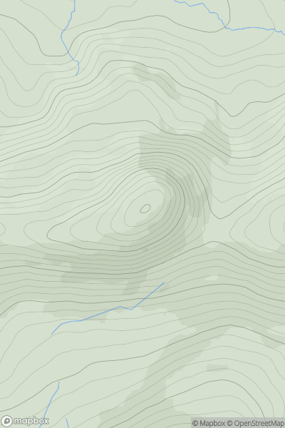 Thumbnail image for Binn Ui Ruairc (Beenarourke) showing contour plot for surrounding peak