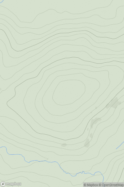 Thumbnail image for Dereenaculling showing contour plot for surrounding peak