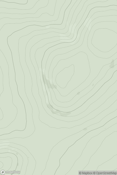 Thumbnail image for Cloghercor South showing contour plot for surrounding peak