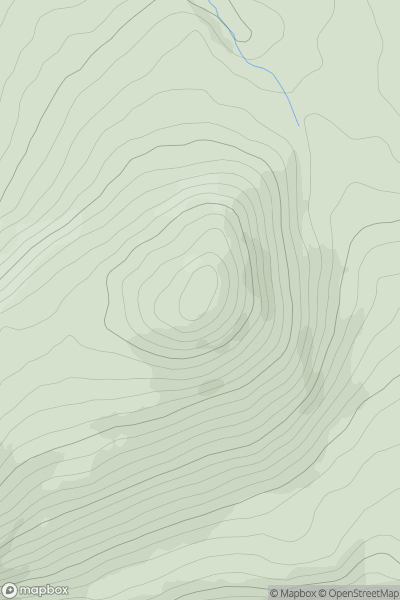 Thumbnail image for Knockafeehane showing contour plot for surrounding peak