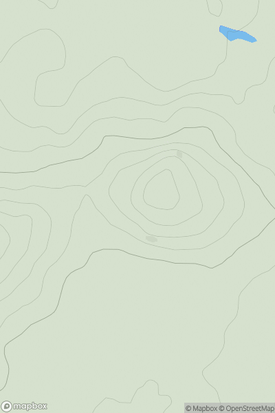 Thumbnail image for Cregganconroe showing contour plot for surrounding peak