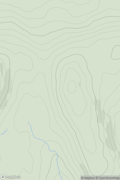 Thumbnail image for Slieveacarnane showing contour plot for surrounding peak