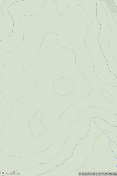 Thumbnail image for Cappagh Mountain showing contour plot for surrounding peak