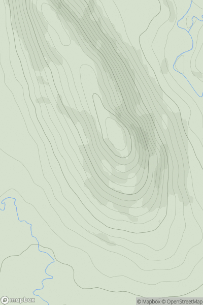 Thumbnail image for Aroher Hill showing contour plot for surrounding peak