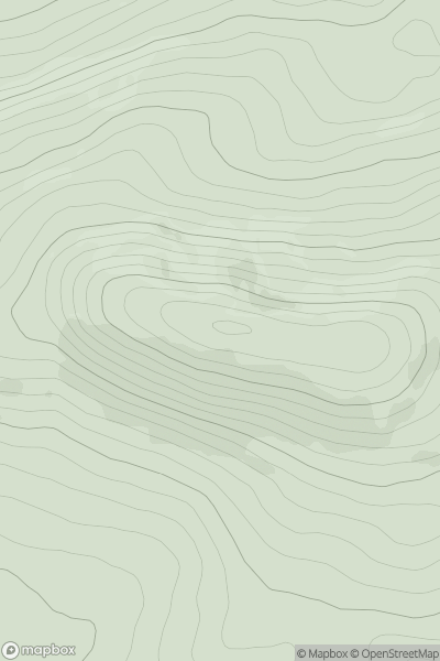 Thumbnail image for Mount Corrin showing contour plot for surrounding peak