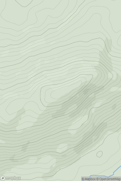 Thumbnail image for Shrone Hill showing contour plot for surrounding peak