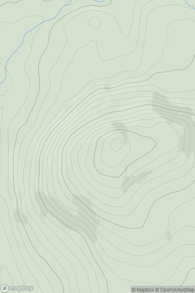 Thumbnail image for Srahrevagh North showing contour plot for surrounding peak