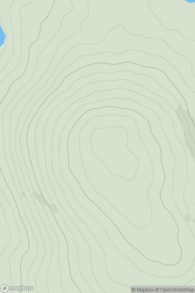 Thumbnail image for Cloghermore showing contour plot for surrounding peak