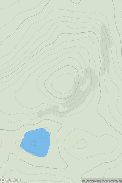 Thumbnail image for Topped Mountain (Mullyknock) showing contour plot for surrounding peak