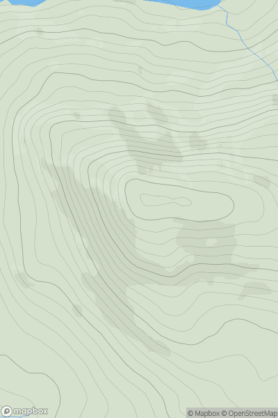 Thumbnail image for Cappanalaurabaun showing contour plot for surrounding peak