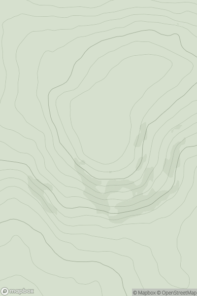 Thumbnail image for Kilmichael Hill showing contour plot for surrounding peak
