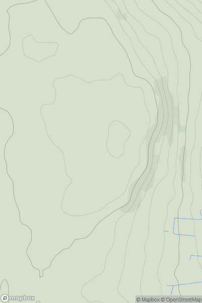 Thumbnail image for Coolnahau Hill showing contour plot for surrounding peak