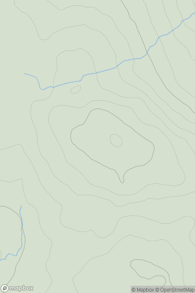 Thumbnail image for Lismullyduff Mountain showing contour plot for surrounding peak