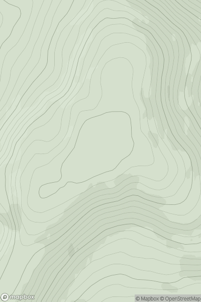 Thumbnail image for Moneen Mountain showing contour plot for surrounding peak