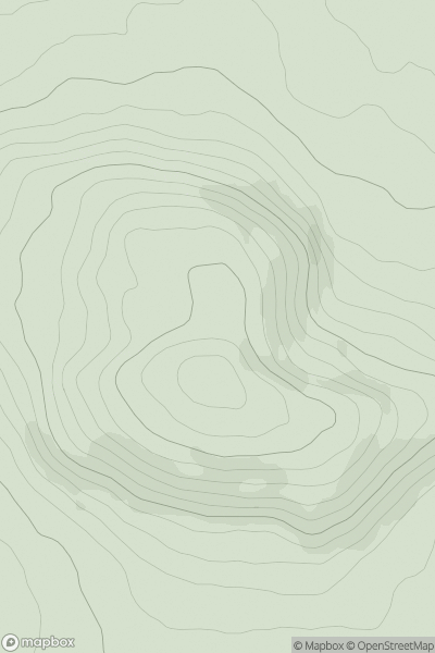 Thumbnail image for Corballis Hill showing contour plot for surrounding peak