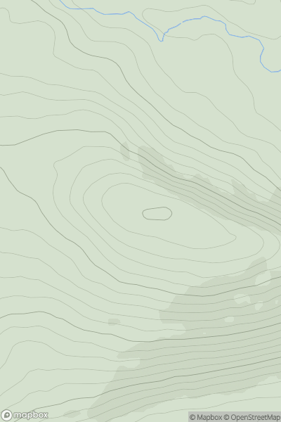 Thumbnail image for Inchimore showing contour plot for surrounding peak