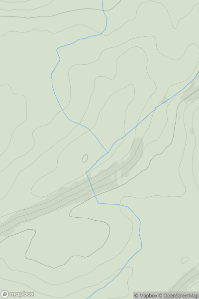 Thumbnail image for Slieveacurry showing contour plot for surrounding peak