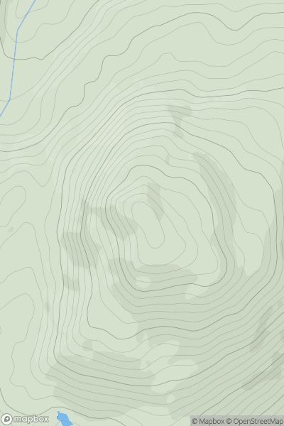 Thumbnail image for Foel Offrwm showing contour plot for surrounding peak