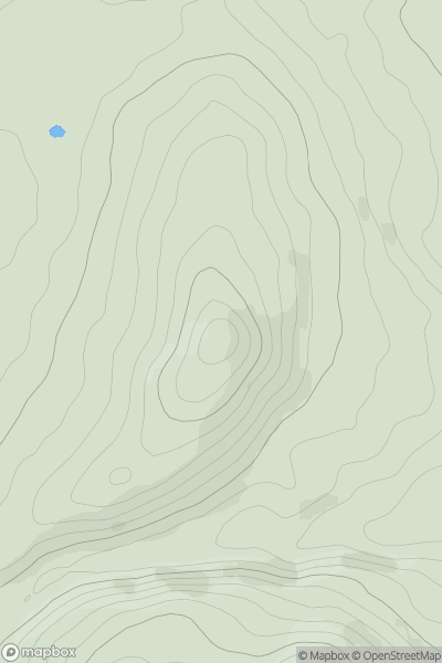 Thumbnail image for Carrigoona Commons East (Carraig Una Thoir) showing contour plot for surrounding peak