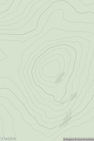 Thumbnail image for Greenan Mountain showing contour plot for surrounding peak