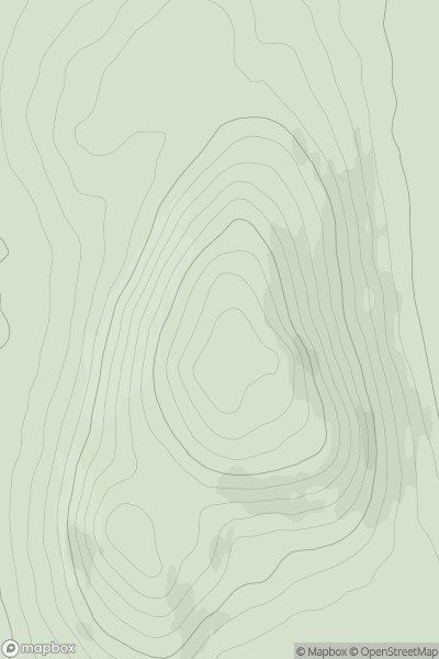 Thumbnail image for Faughil (Jonesborough Hill) showing contour plot for surrounding peak