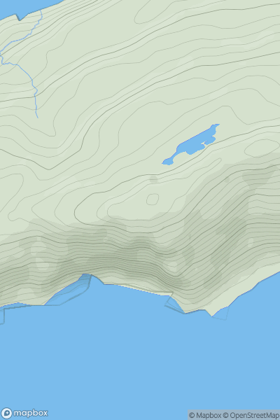 Thumbnail image for Ballyroon Mountain showing contour plot for surrounding peak