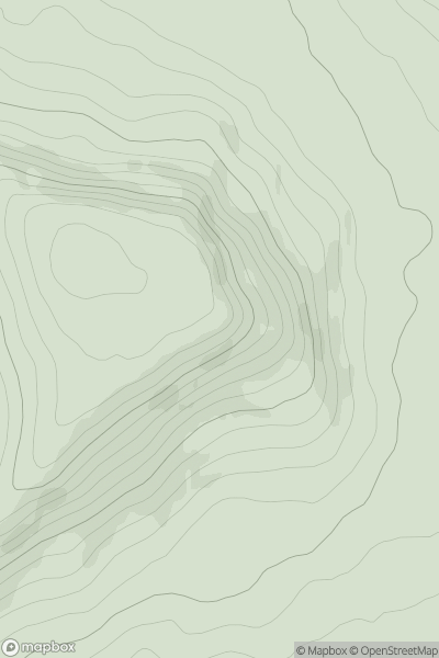 Thumbnail image for Truskmore SE cairn (Truskmore E cairn) showing contour plot for surrounding peak